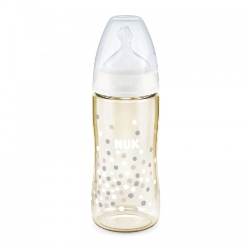 NUK Premium Choice PPSU Temperature Control Bottle with Silicone Teat 300ml | Feeding Bottle | Made in Germany